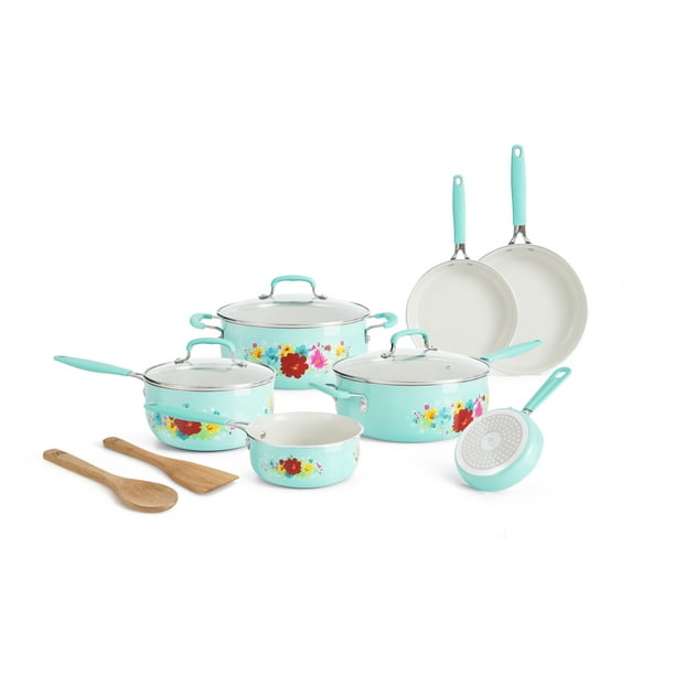 Pioneer Woman 12-Piece Set - Cookware zones for stores - Walmart 