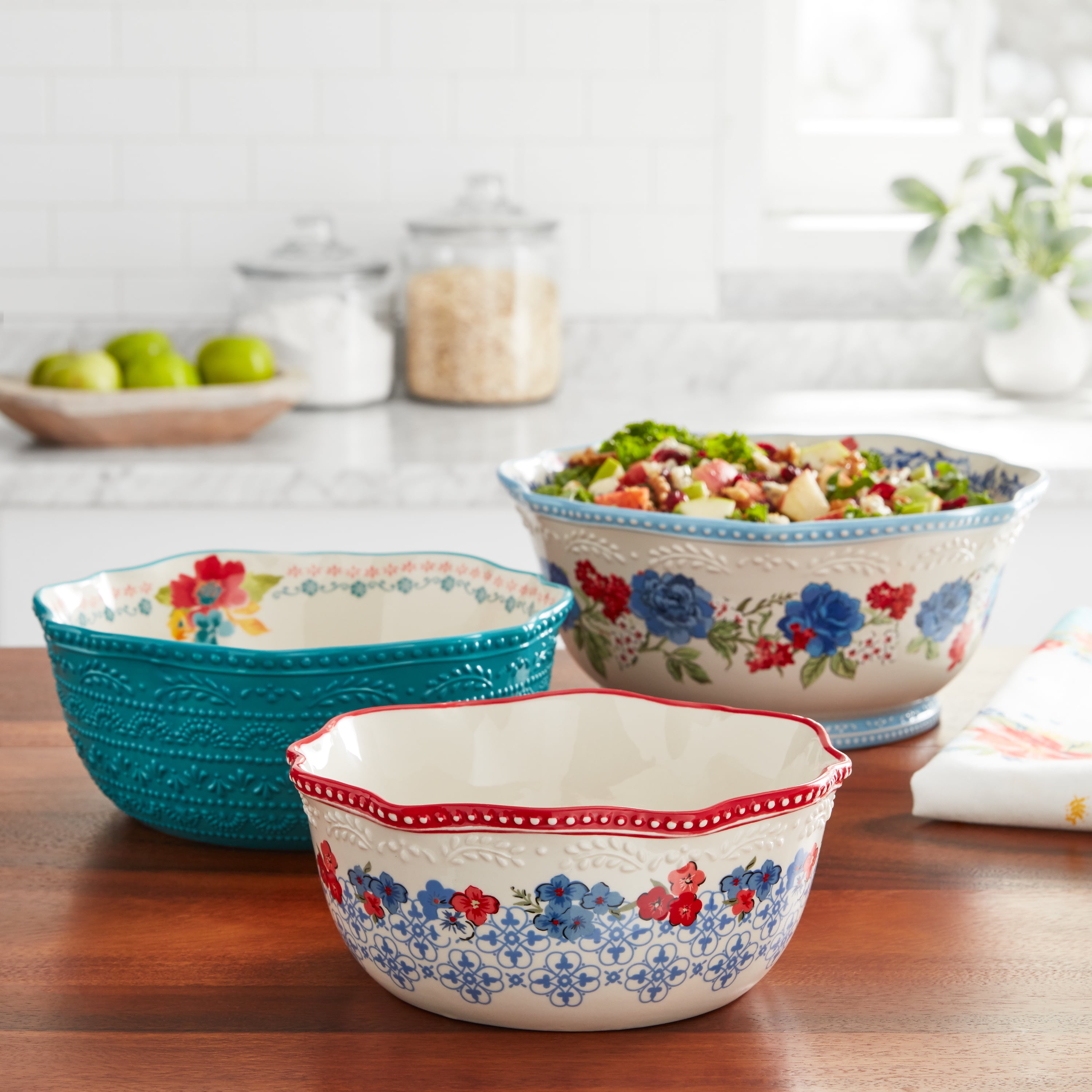 Pioneer woman top serving bowls