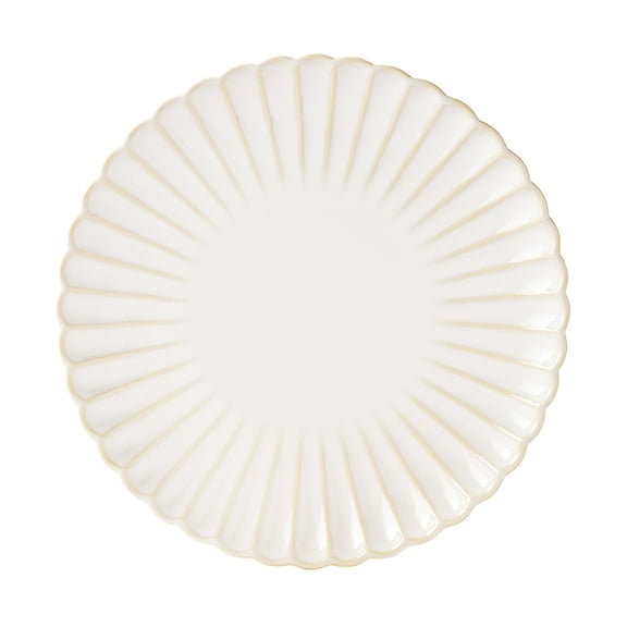 The Pioneer Woman Colette Stoneware Dinner Plate, Cream