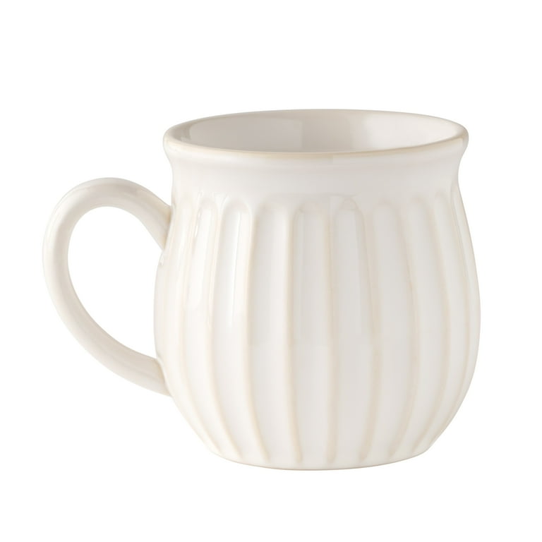 The Pioneer Woman Colette 12-Ounce Stoneware Mug White Rustic
