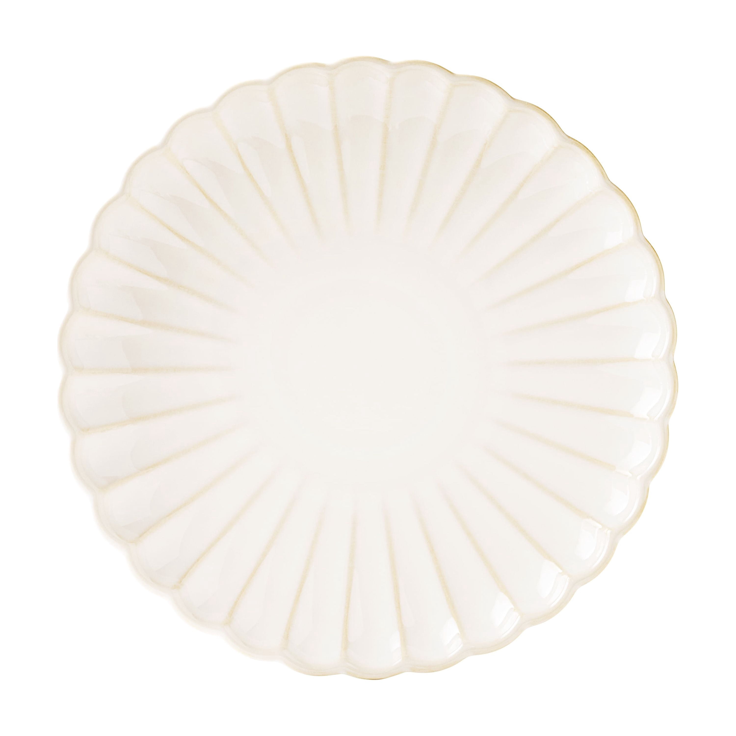 The Pioneer Woman Colette Cream Salad Plate 8.5-inch scalloped