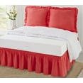 thumbnail image 1 of The Pioneer Woman Coral Cotton Swiss Dot 3-Piece Bedskirt and Sham Set, 1 of 5