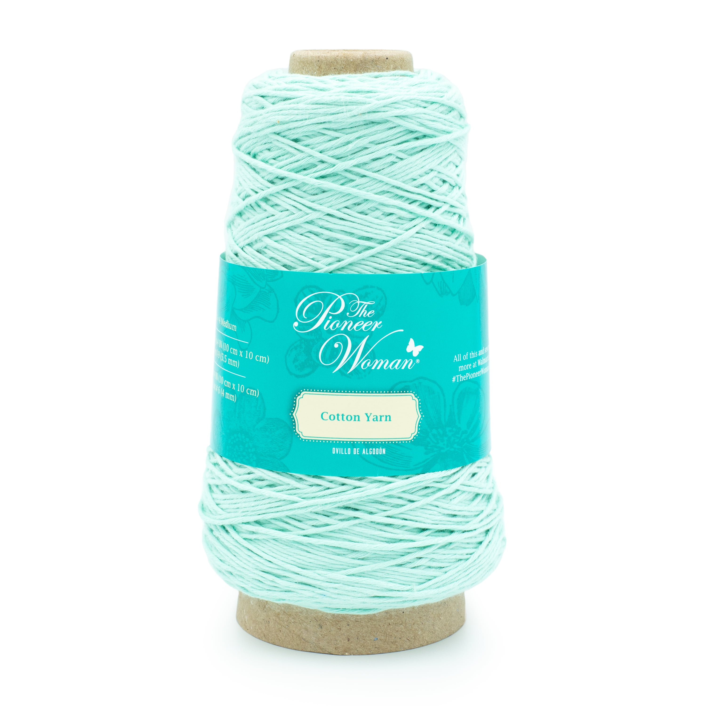 The Pioneer Woman Cotton Yarn Mint Medium Green Yarn