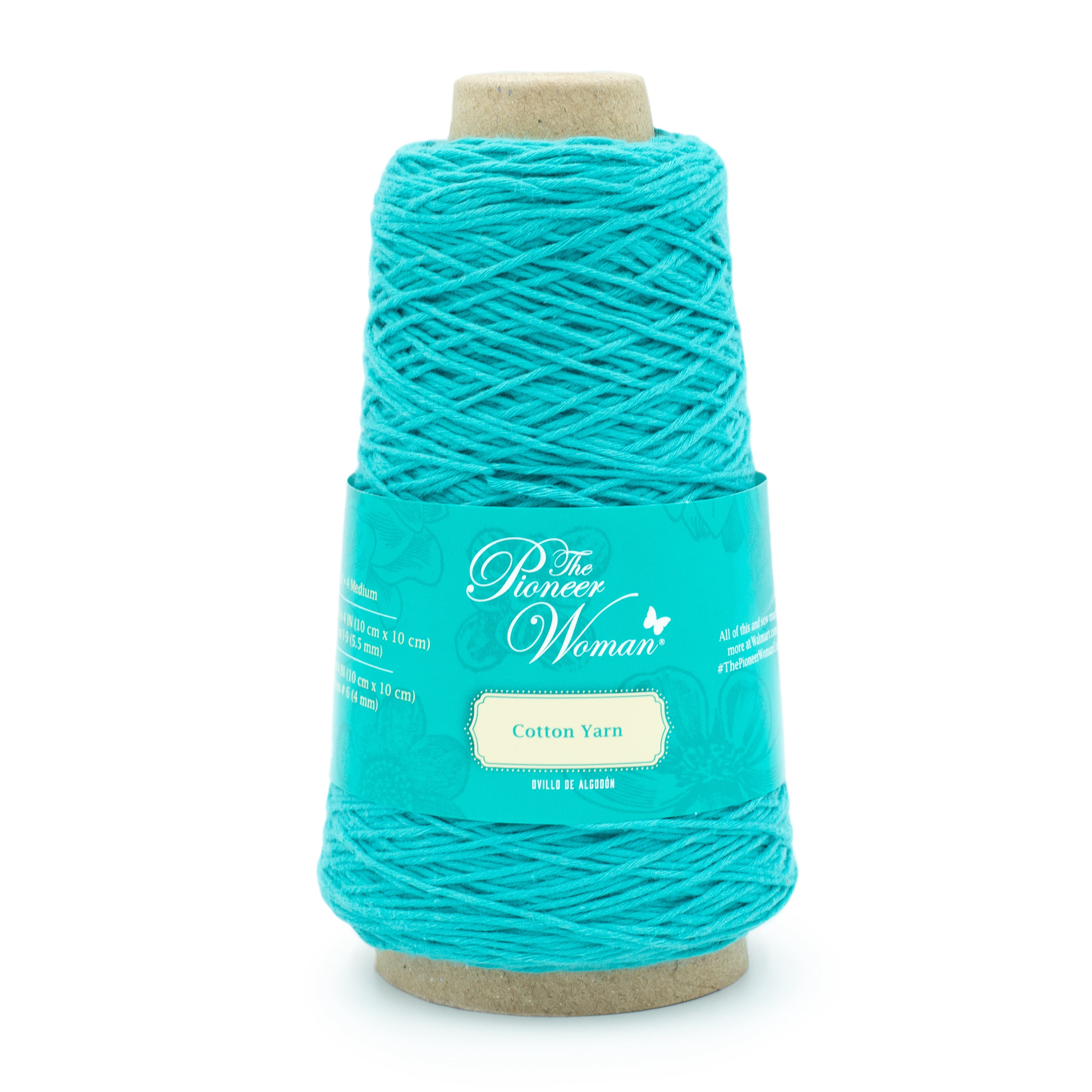 The Pioneer Woman Cotton Yarn Teal Medium Green Yarn