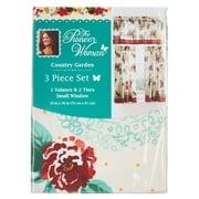 The Pioneer Woman Country Garden Floral Curtain and Valence Set, Multicolor, 30"W x 60"L, 3 Piece