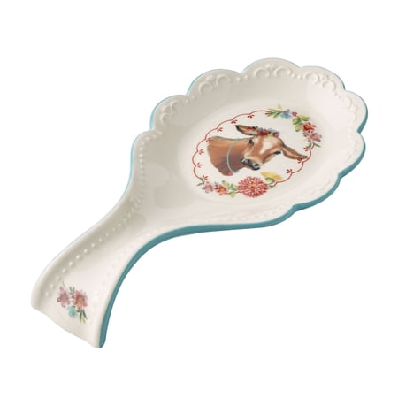 The Pioneer Woman Cow Decal Stoneware Spoon Rest