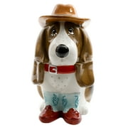 The Pioneer Woman Cowboy Charlie Stoneware Cookie Jar, 6.69 x 8.46 x 12.48 inches, Turquoise