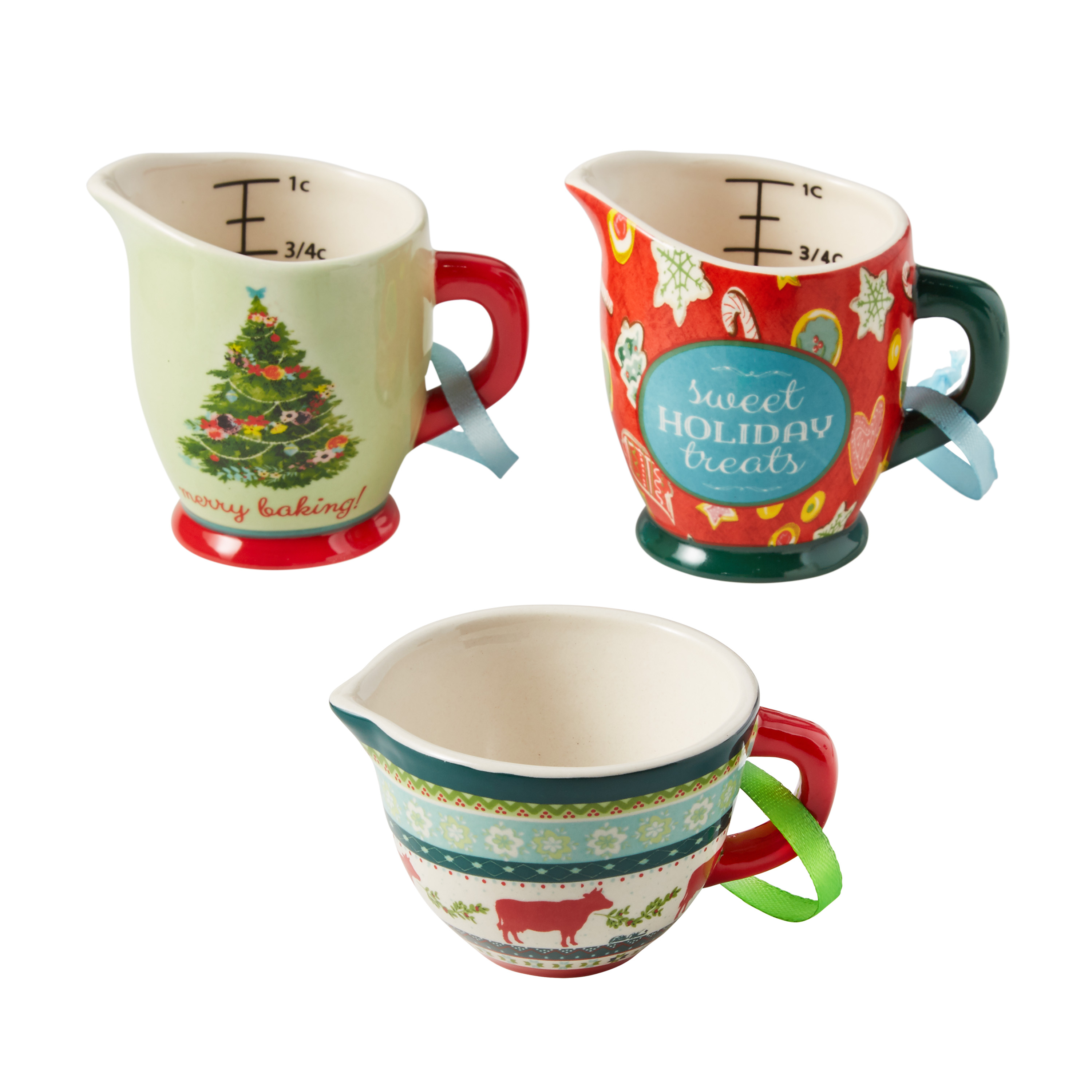 The Pioneer Woman Cups and Bowls 3-Piece Ornament Bundle - image 1 of 5
