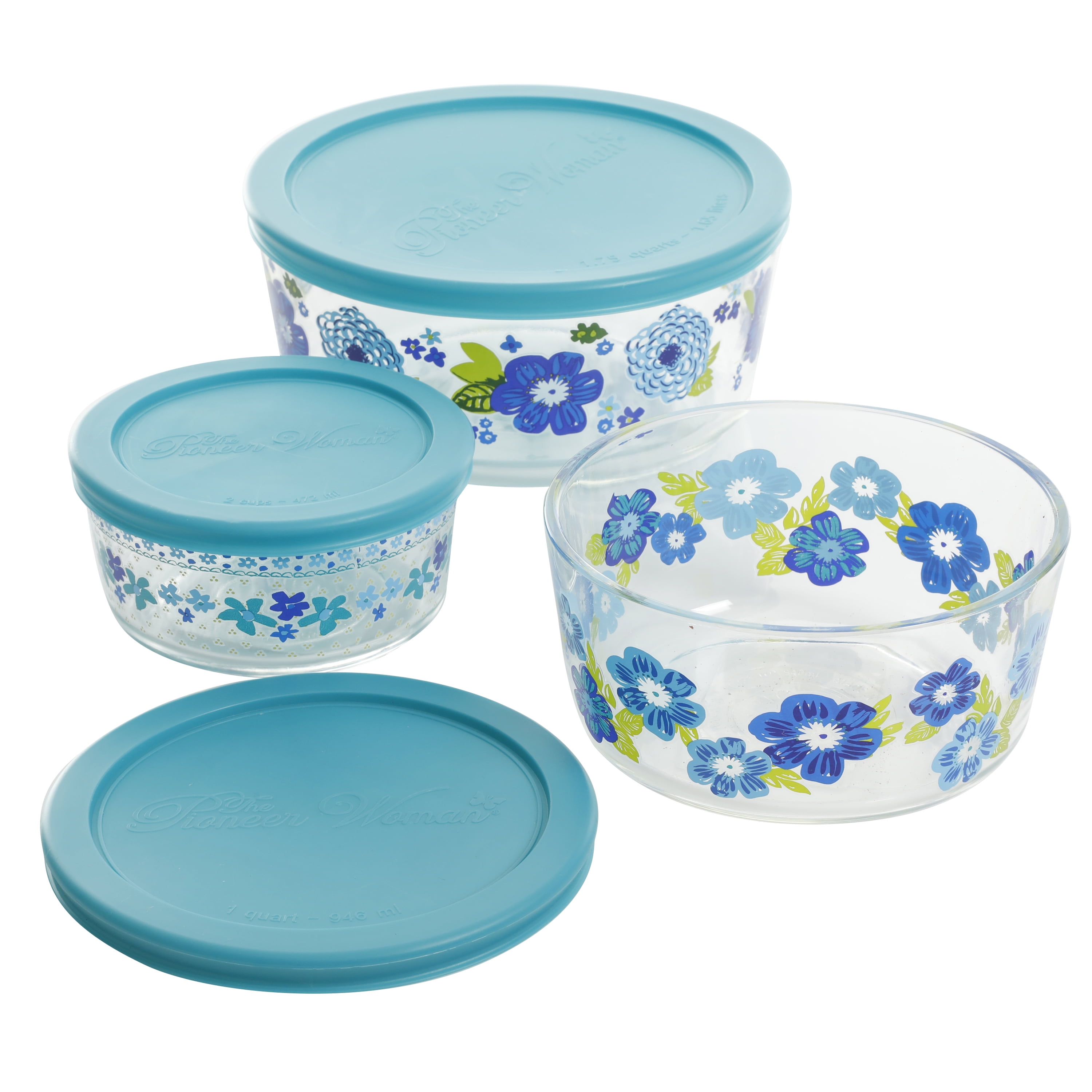 The Pioneer Woman Dazzling Dahlias 6-Piece Bakeware Storage