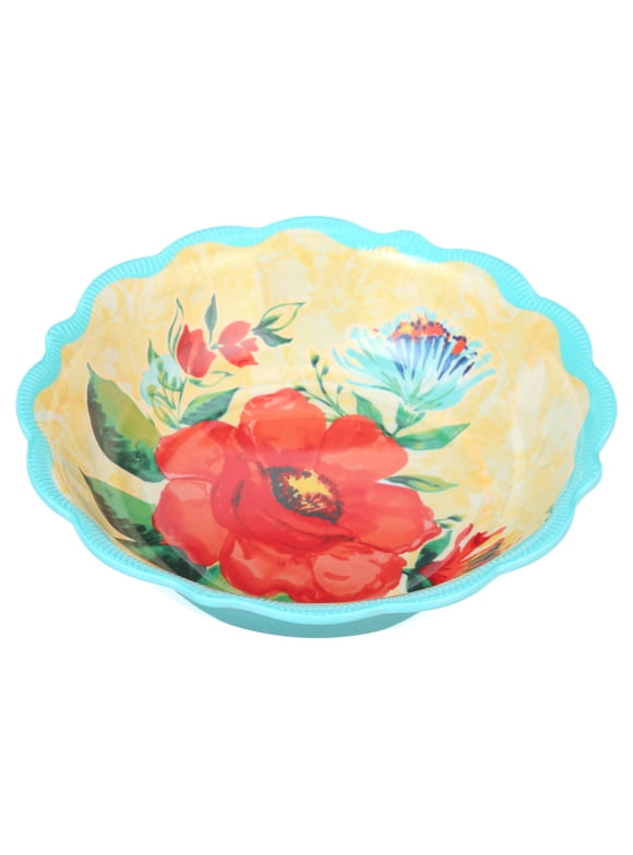The Pioneer Woman Delaney Melamine Bowl, Teal