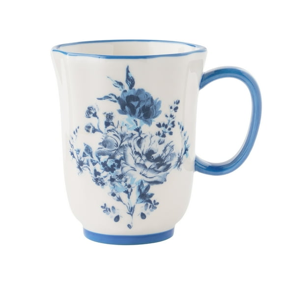 The Pioneer Woman Delilah 12-Ounce Stoneware Mug, Blue