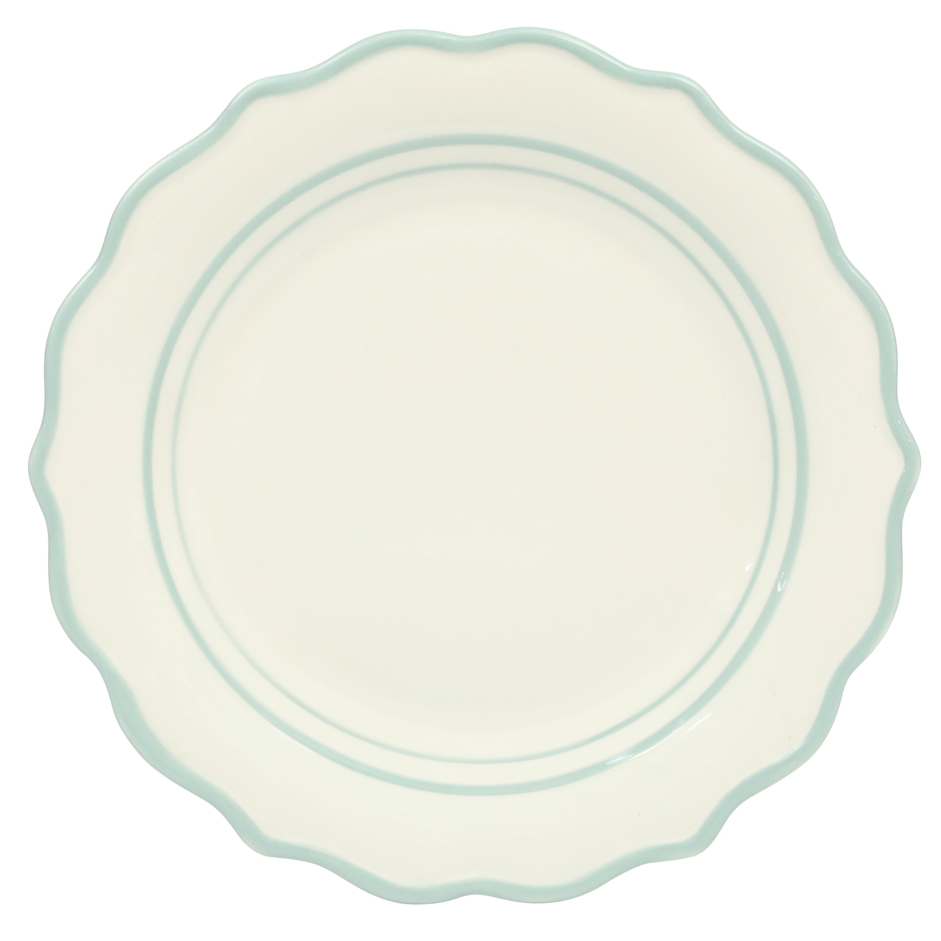 The Pioneer Woman Ainsley Ceramic Dinner Plate, Sage Blue, 10.5