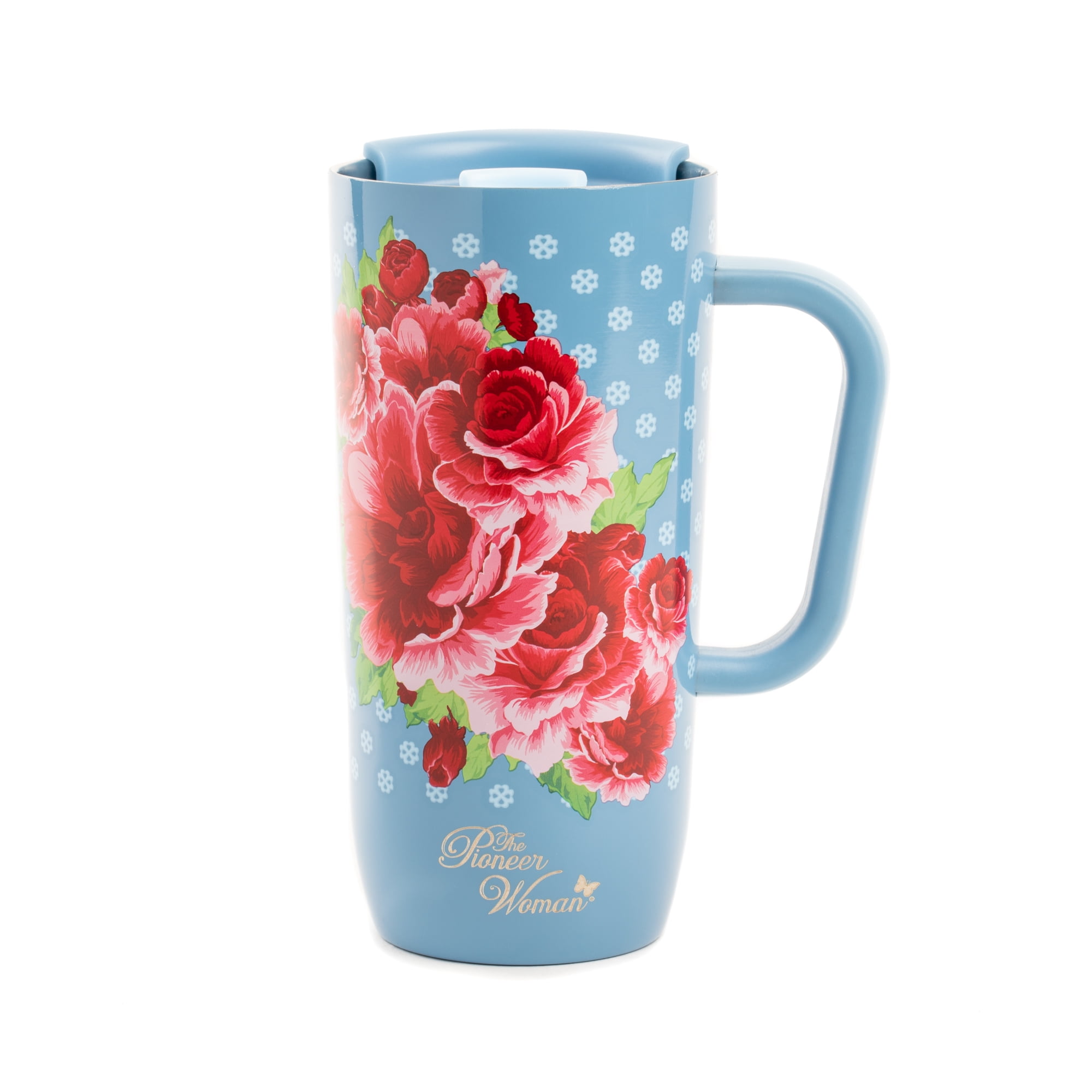 The Pioneer Woman Double Wall Insulated Stainless Steel Tumbler 20oz, Rose