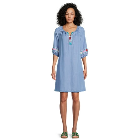 The Pioneer Woman Embellished Peasant Dress, Women's, Sizes XS-3X