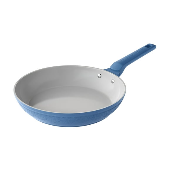 The Pioneer Woman Riverside Embossed 10-inch Aluminum Frying Pan, Blue