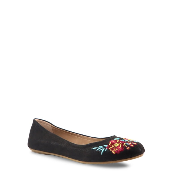 The Pioneer Woman Embroidered Ballet Flat