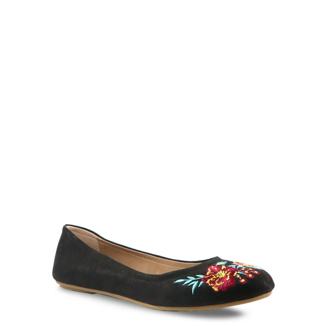 The Pioneer Woman Embroidered Ballet Flat - Walmart.com