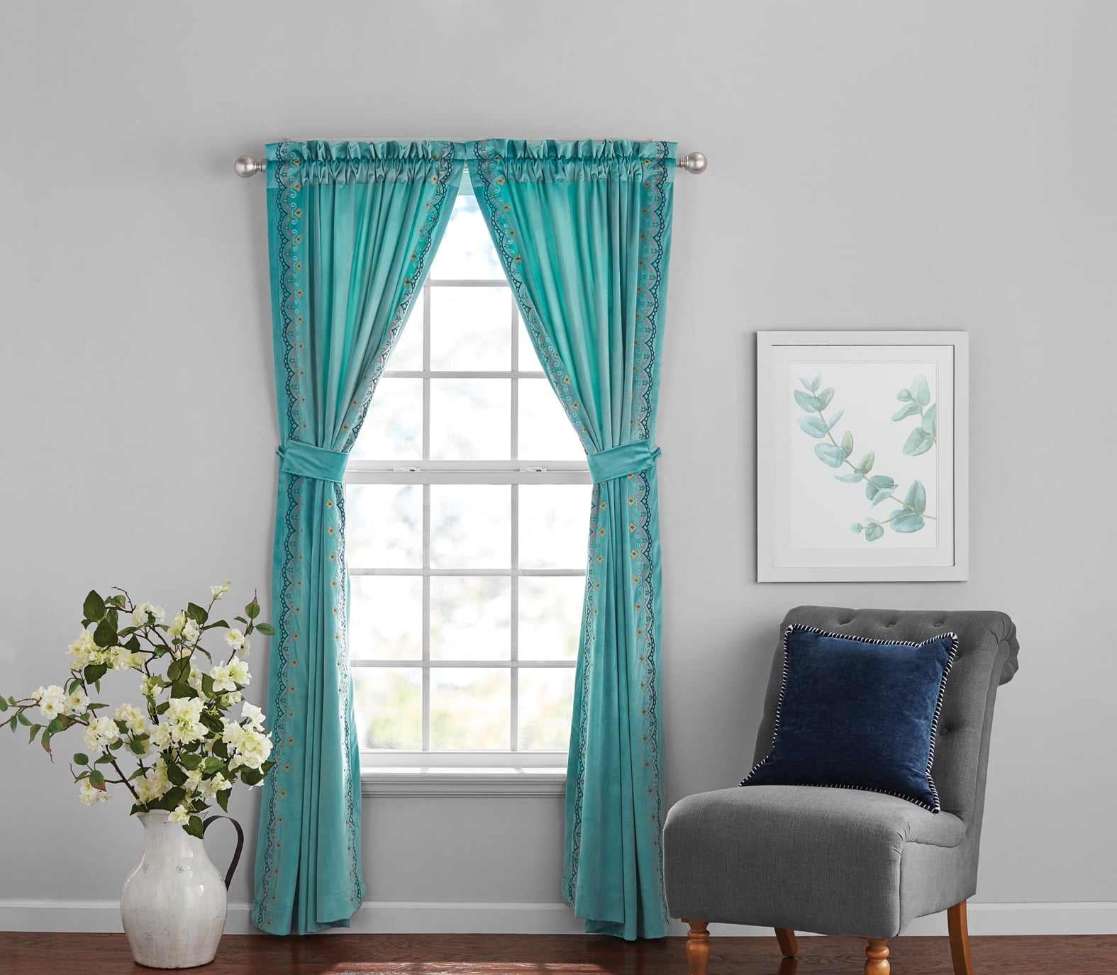 Tiffany Blue Curtains