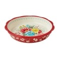 thumbnail image 1 of The Pioneer Woman Fancy Flourish 10-Inch Stoneware Pie Pan, 1 of 5