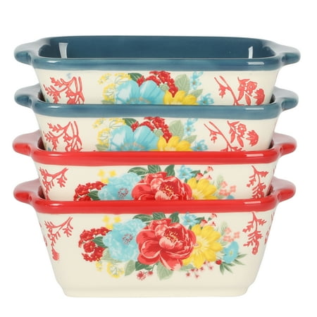 The Pioneer Woman Fancy Flourish 14.6-Ounce 4-Piece Mini Loaf Set