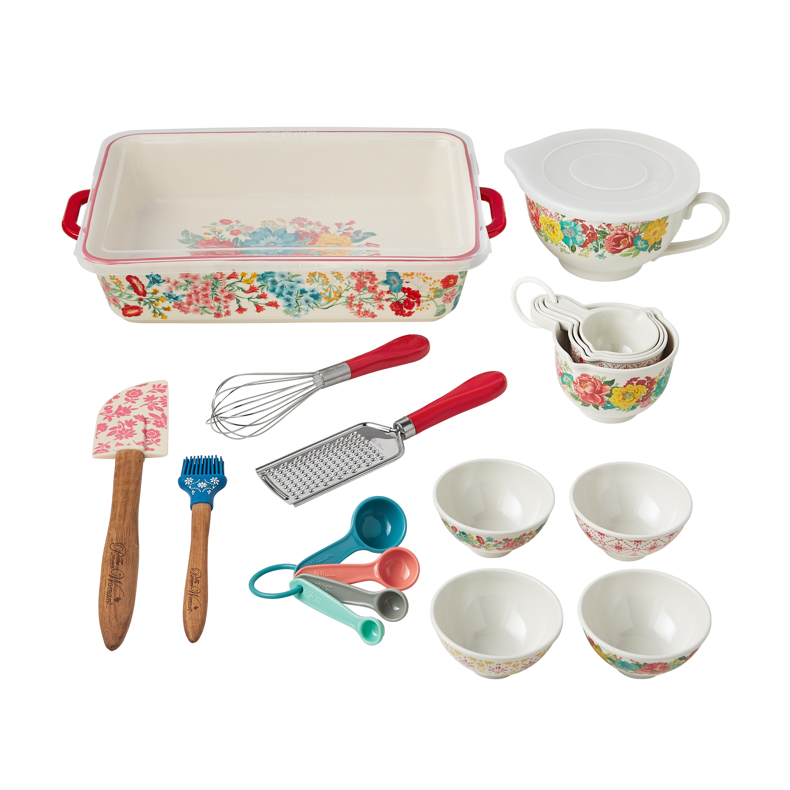 The Pioneer Woman Fancy Flourish 20-Piece Bake & Prep Set with Baking Dish & Measuring Cups - image 1 of 8