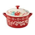 thumbnail image 1 of The Pioneer Woman Fancy Flourish Ceramic Casserole Dish, 1 of 5