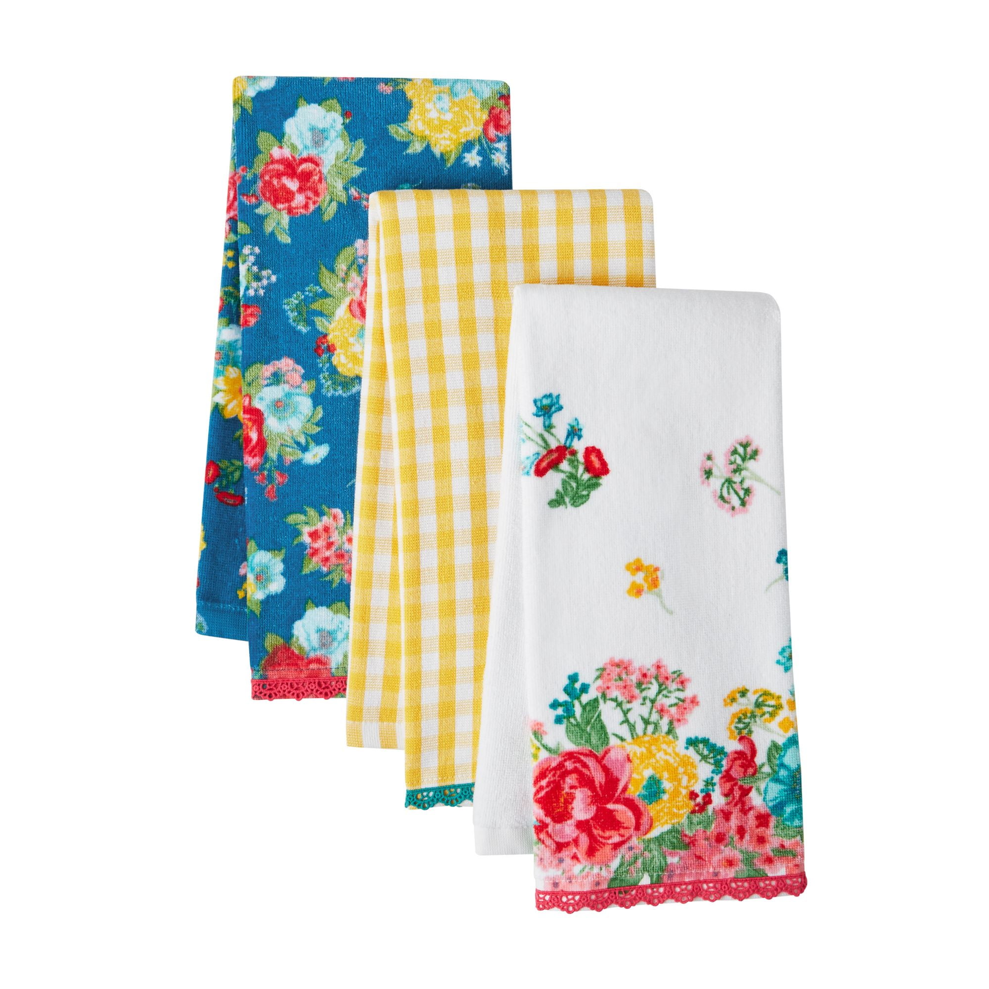 Pioneer Woman Kitchen Towel Set Farmhouse Dish Tea Towels