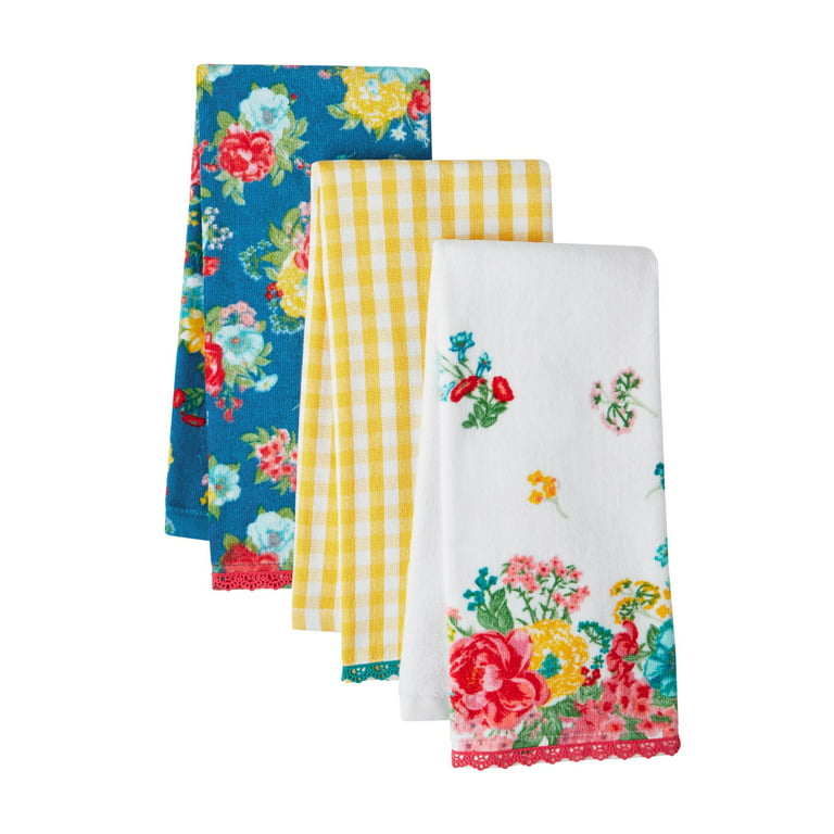 Sweet Romance Pioneer Woman Hanging Kitchen Towels, Double-sided
