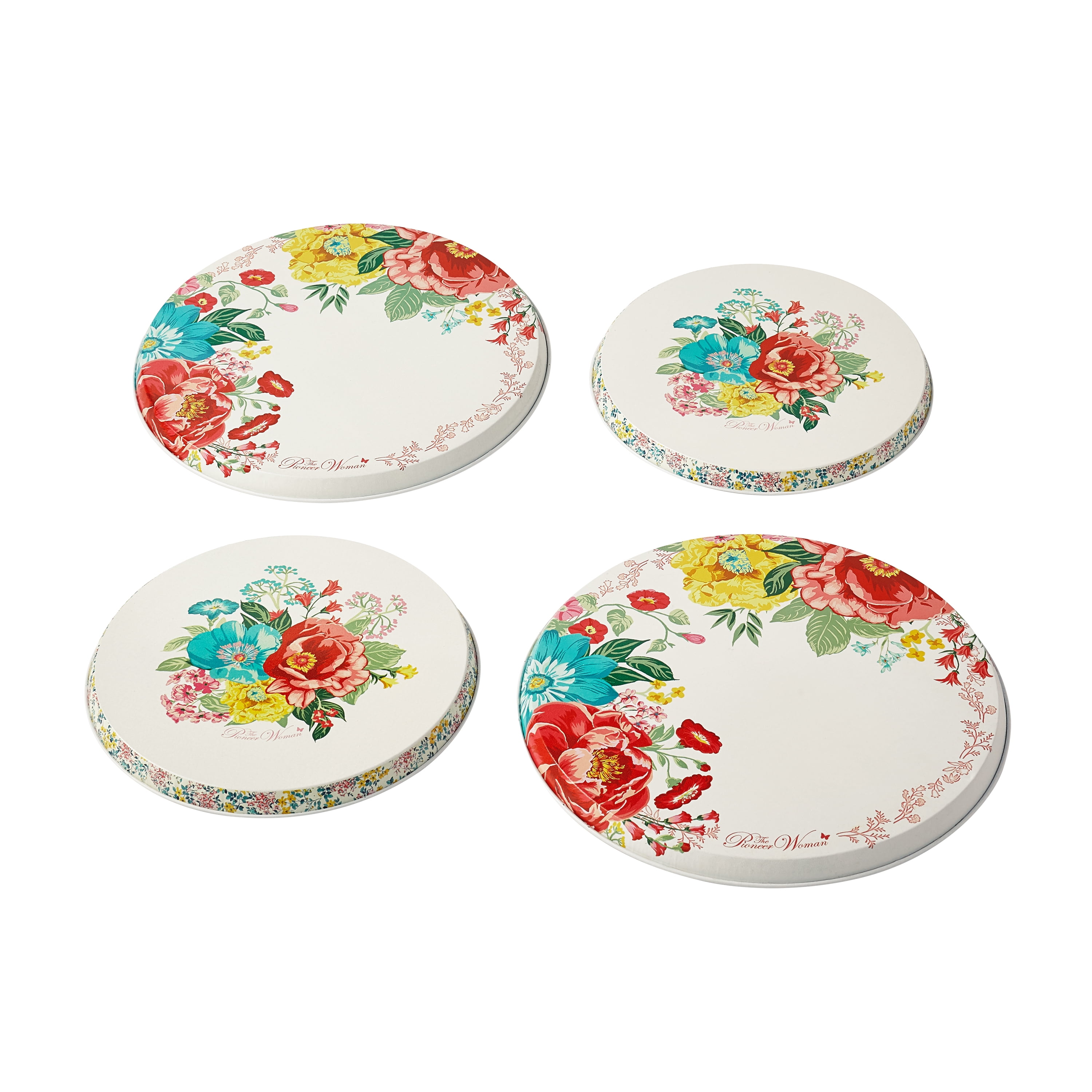 The Pioneer Woman Fancy Flourish Multi Color 4Piece Range Covers Set