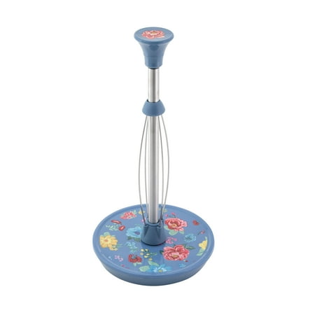 The Pioneer Woman Fancy Flourish Perfect Tear Paper Towel Holder, Decorative Paper Towel Holder with Matching Spoon Rest, Floral Design Kitchen Set