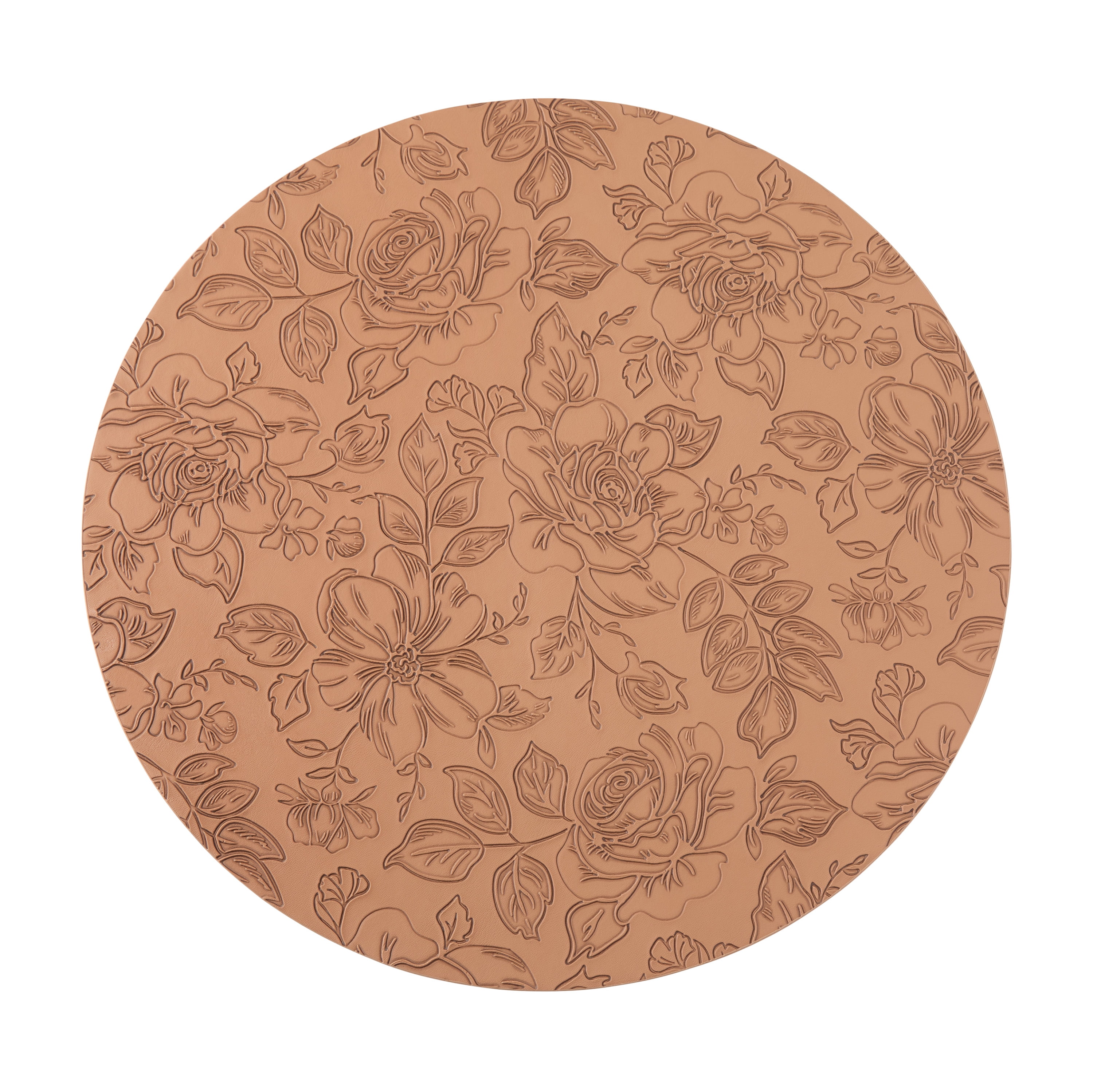 The Pioneer Woman Faux Leather Placemat for Dining Room Table, 15" R