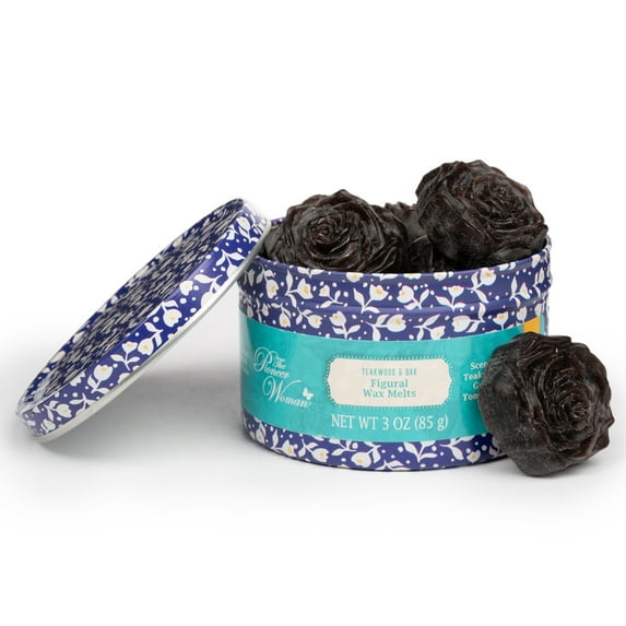 The Pioneer Woman Figural Wax Melts, Teakwood & Oak, 10 Count