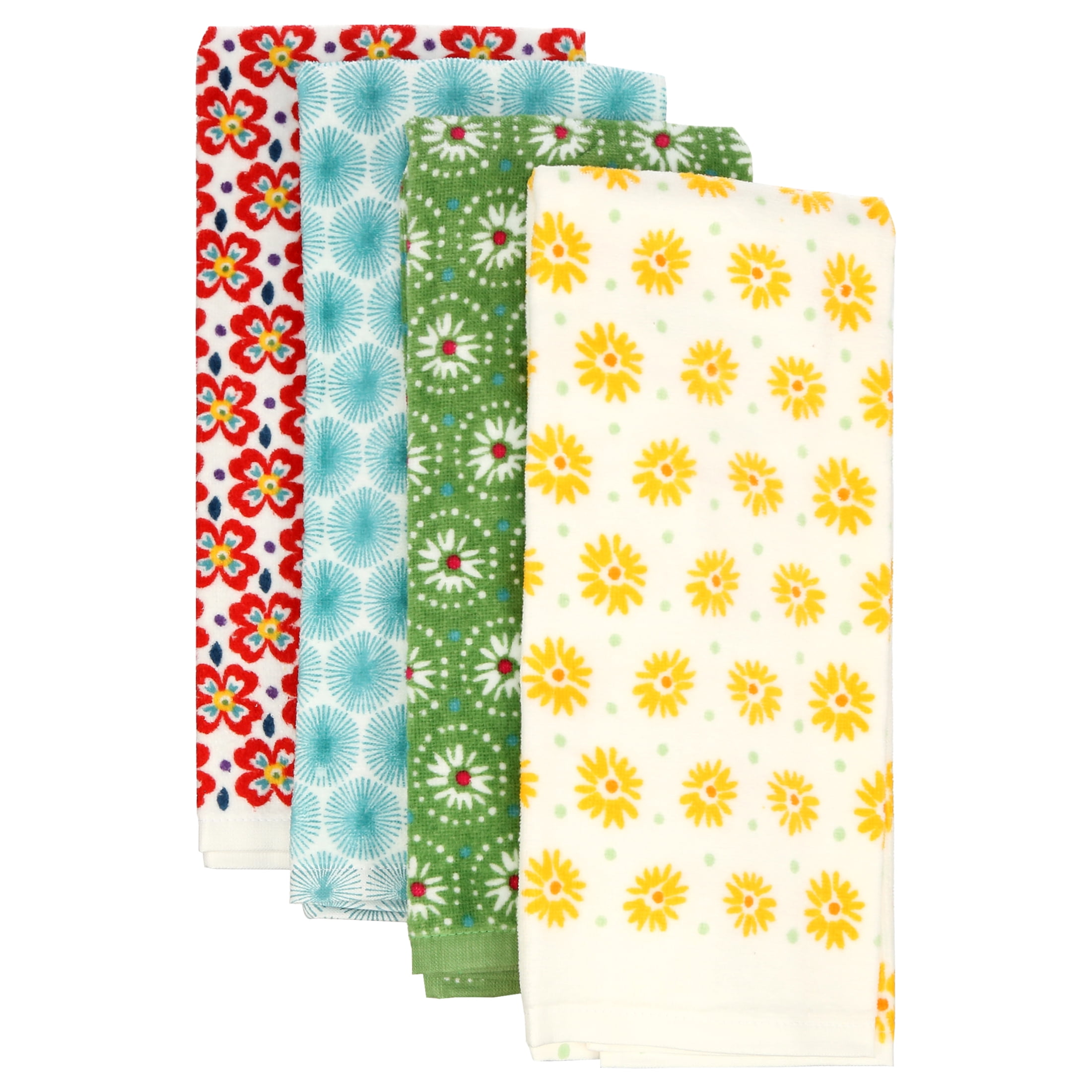 The Pioneer Woman Flea Market Kitchen Towel, Multicolor, 4 Piece