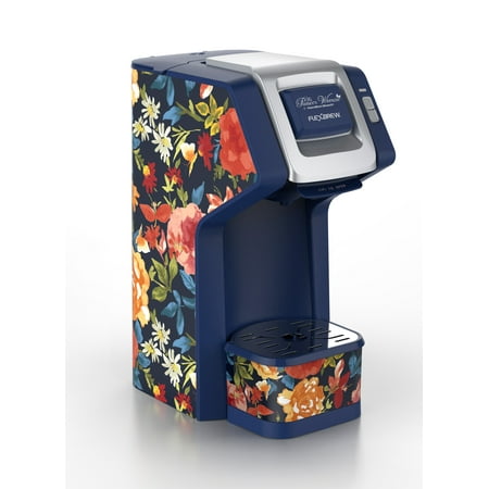 The Pioneer Woman FlexBrew Single-Serve Coffee Maker, Fiona Floral Blue, 49932