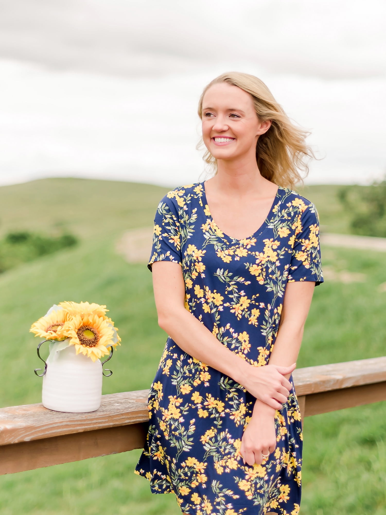 Floral 2025 knit dress