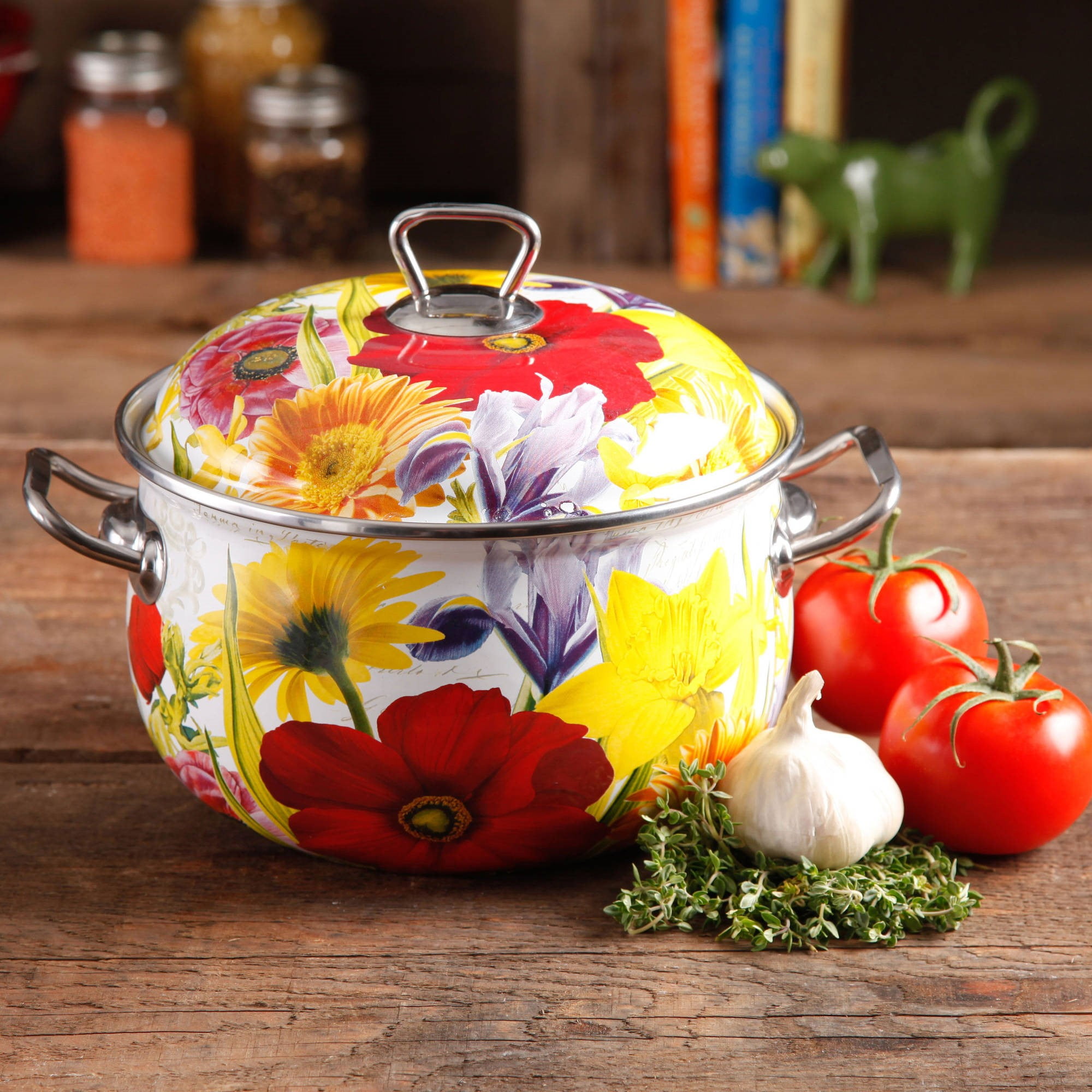  The Pioneer Woman 4 QT Dutch Oven with Lid: Home & Kitchen