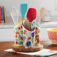 thumbnail image 1 of The Pioneer Woman Floral Medley 3-Compartment Utensil Holder, 1 of 7