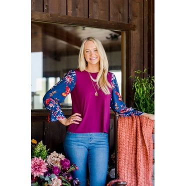 The Pioneer Woman Flounce Sleeve Blouse, Women’s