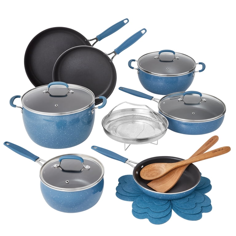 The Pioneer Woman Frontier Speckle 18 Piece Nonstick Aluminum