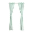 thumbnail image 1 of The Pioneer Woman Gingham Light Filtering Curtain Panel Pair with Tie Backs, Set of 2, Mint, 40"W x 84"L, 1 of 5