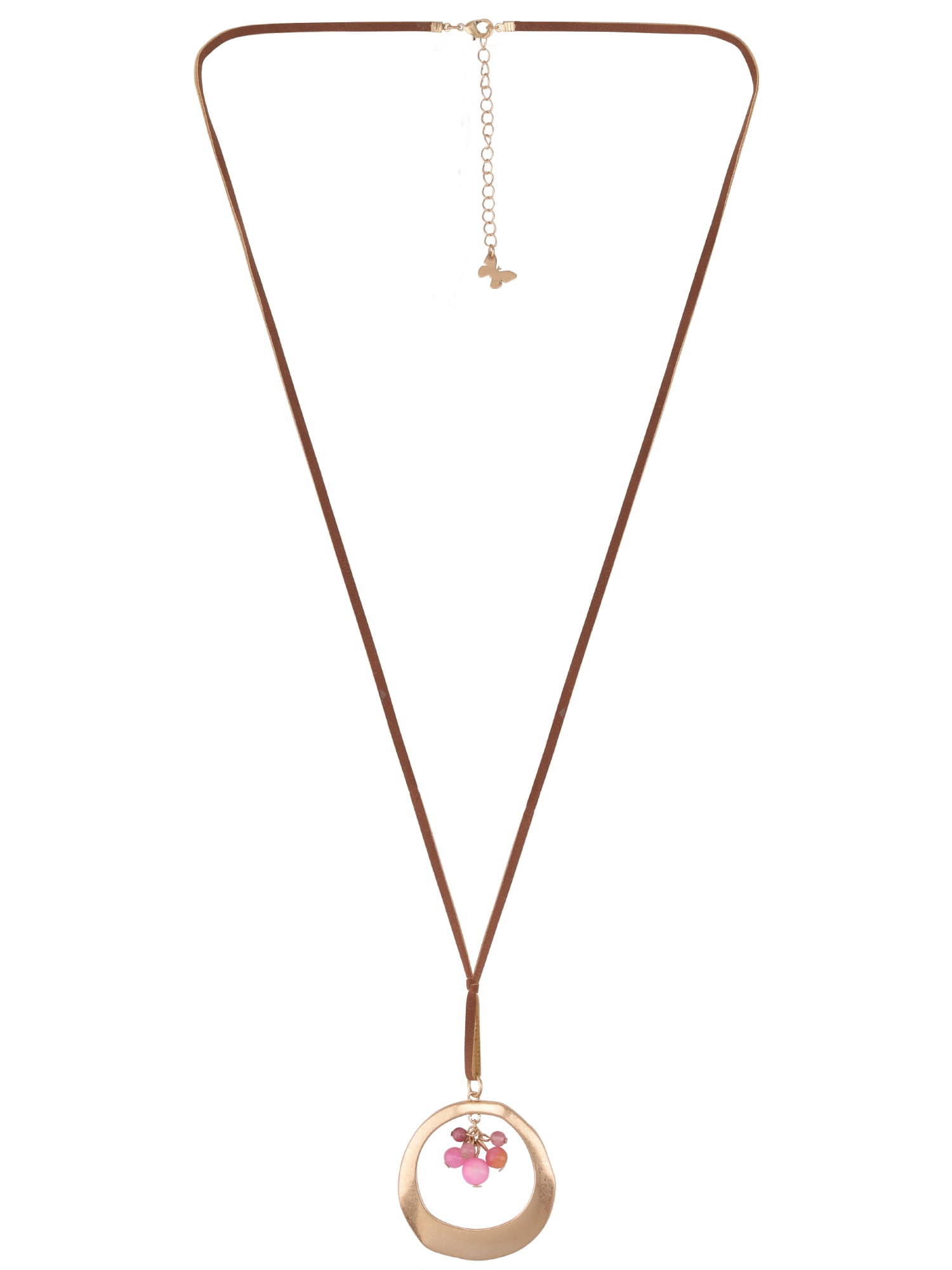 The Pioneer Woman Gold-Tone Pendant Necklace with Semi-Precious Beads