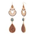 thumbnail image 1 of The Pioneer Woman Gold-Tone Semi-Precious Inset Chandelier and Teardrop Earring Set, 1 of 8