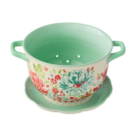 The Pioneer Woman Gorgeous Garden 1633 ML Colander w/Drip Plate