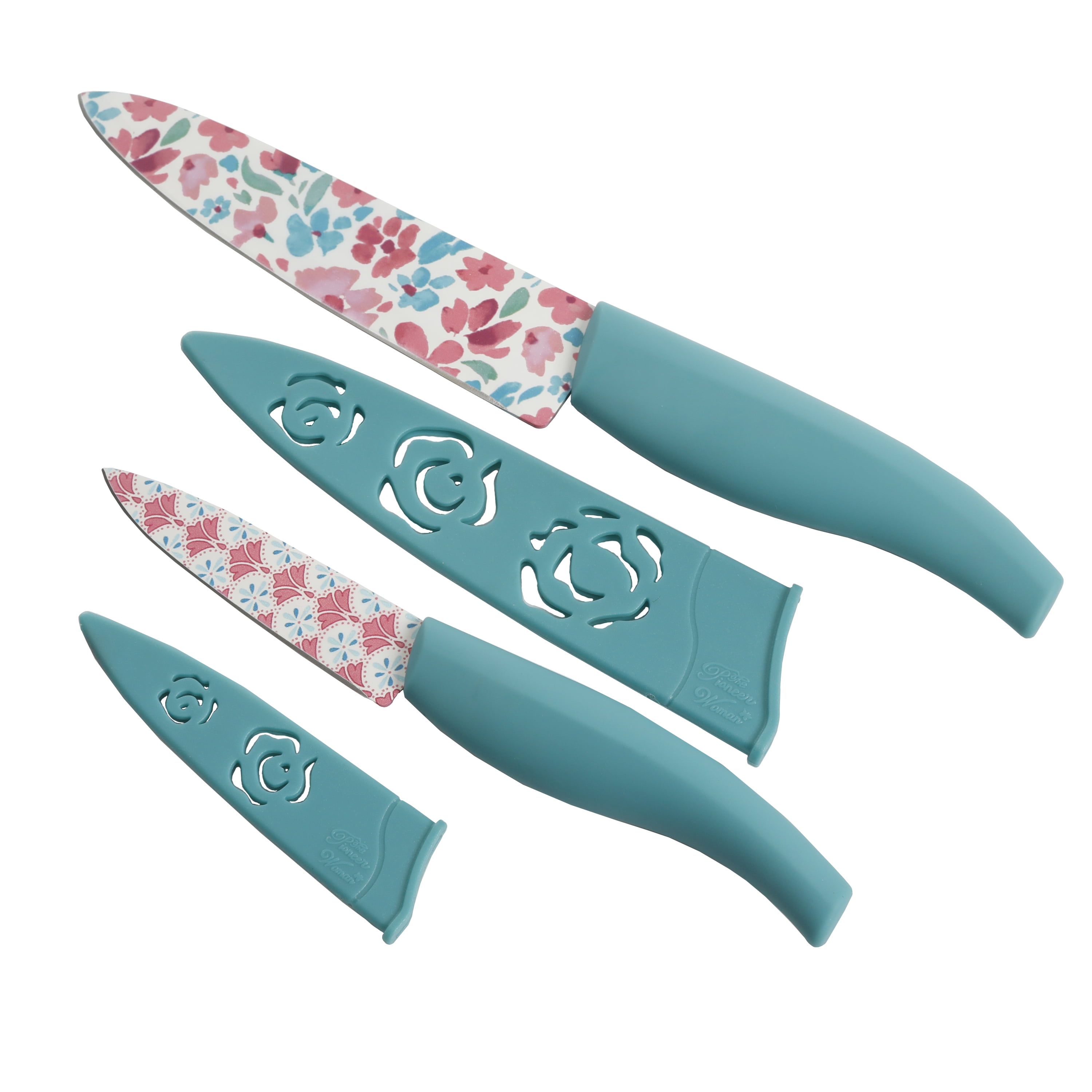 NEW! The Pioneer Woman Sweet Rose 2-Piece Chef & Paring Knife Set With  Sheath - Cutlery & Kitchen Knives - Goshen, Indiana
