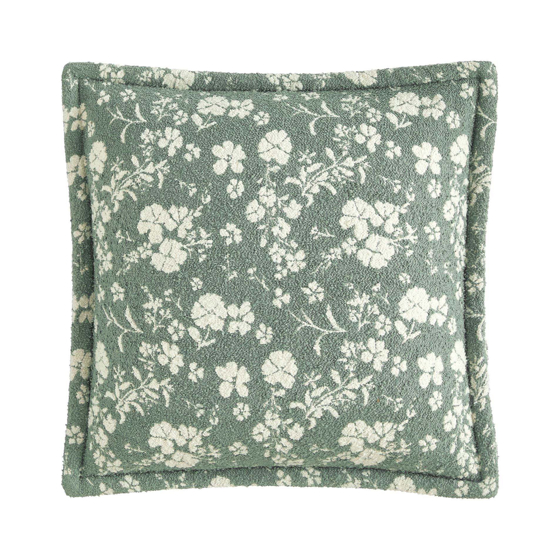 The Pioneer Woman Green Daisy Bouclé Decorative Pillow, 20 in x 20 in