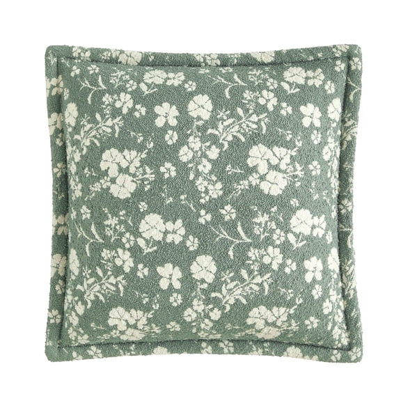 The Pioneer Woman Green Daisy Boucle Decorative Pillow, 20" x 20"