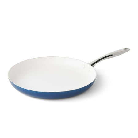 The Pioneer Woman Harlow 12" Ceramic Non-Stick Fry Pan, Denim Blue