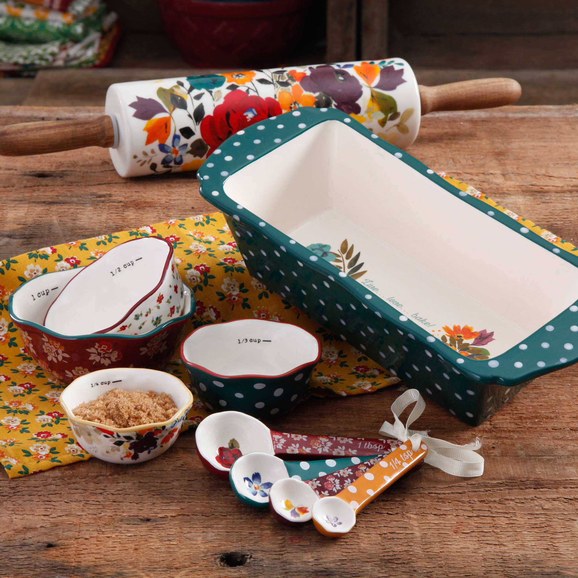 The Pioneer Woman Harvest Ceramic Bakeware Set, 10 Piece - image 1 of 6