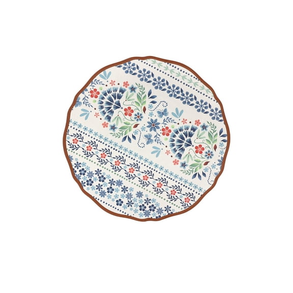 The Pioneer Woman Hattie Bamboo Melamine Dinner Plate, Multicolor