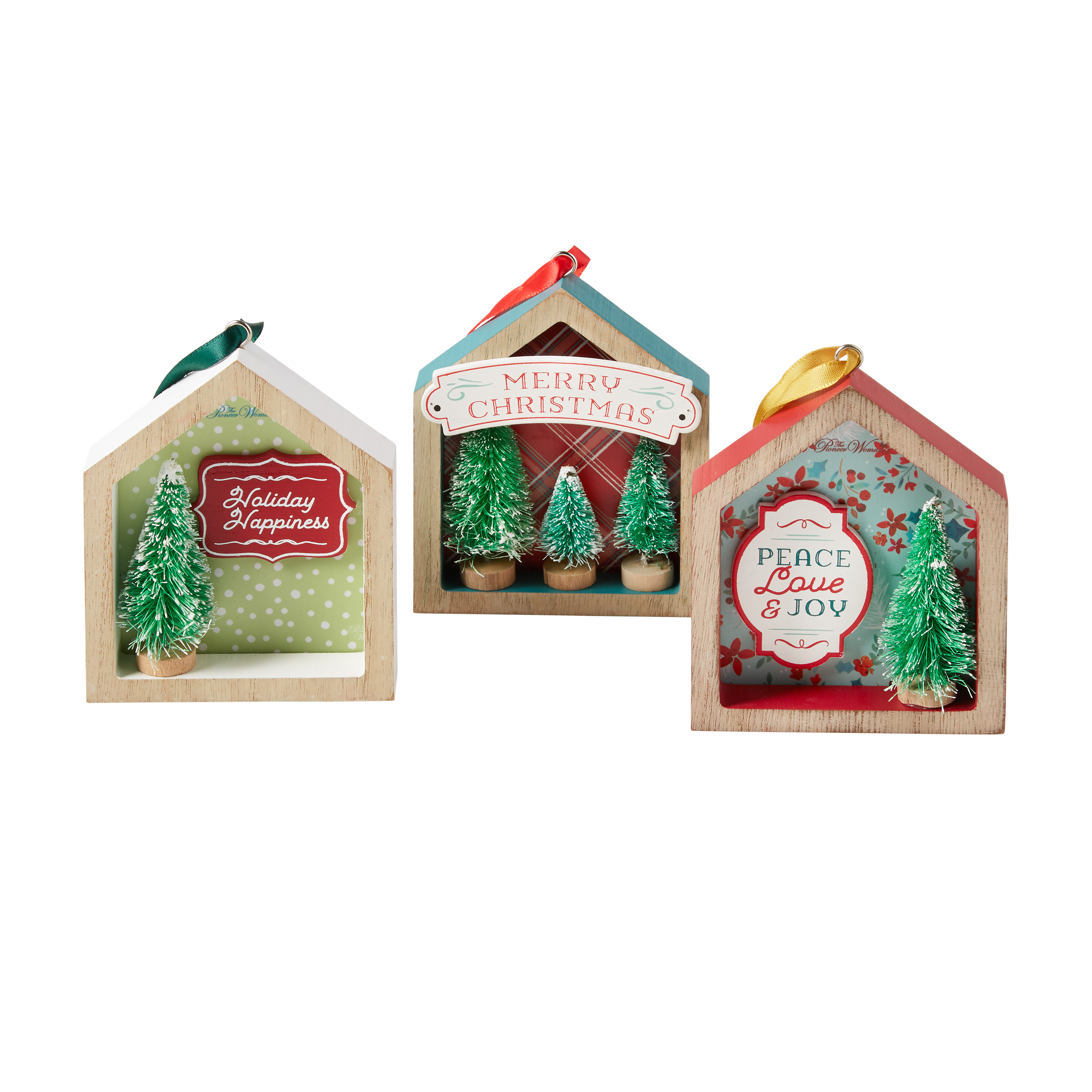 The Pioneer Woman House Shadowbox 3-Piece Ornament Bundle - image 1 of 5
